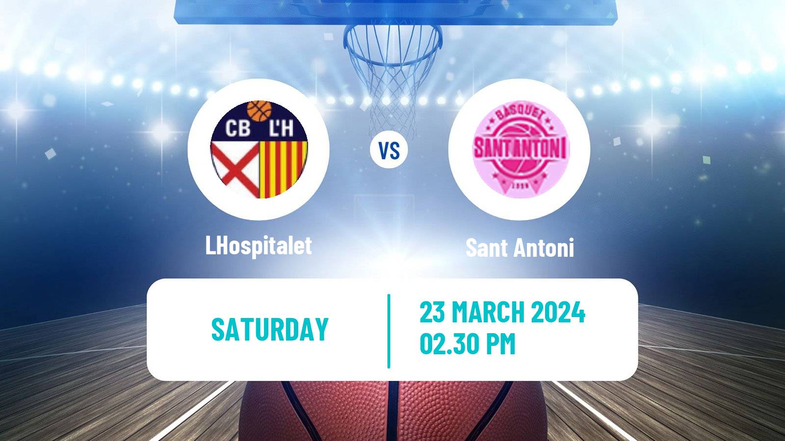 Basketball Spanish LEB Plata LHospitalet - Sant Antoni