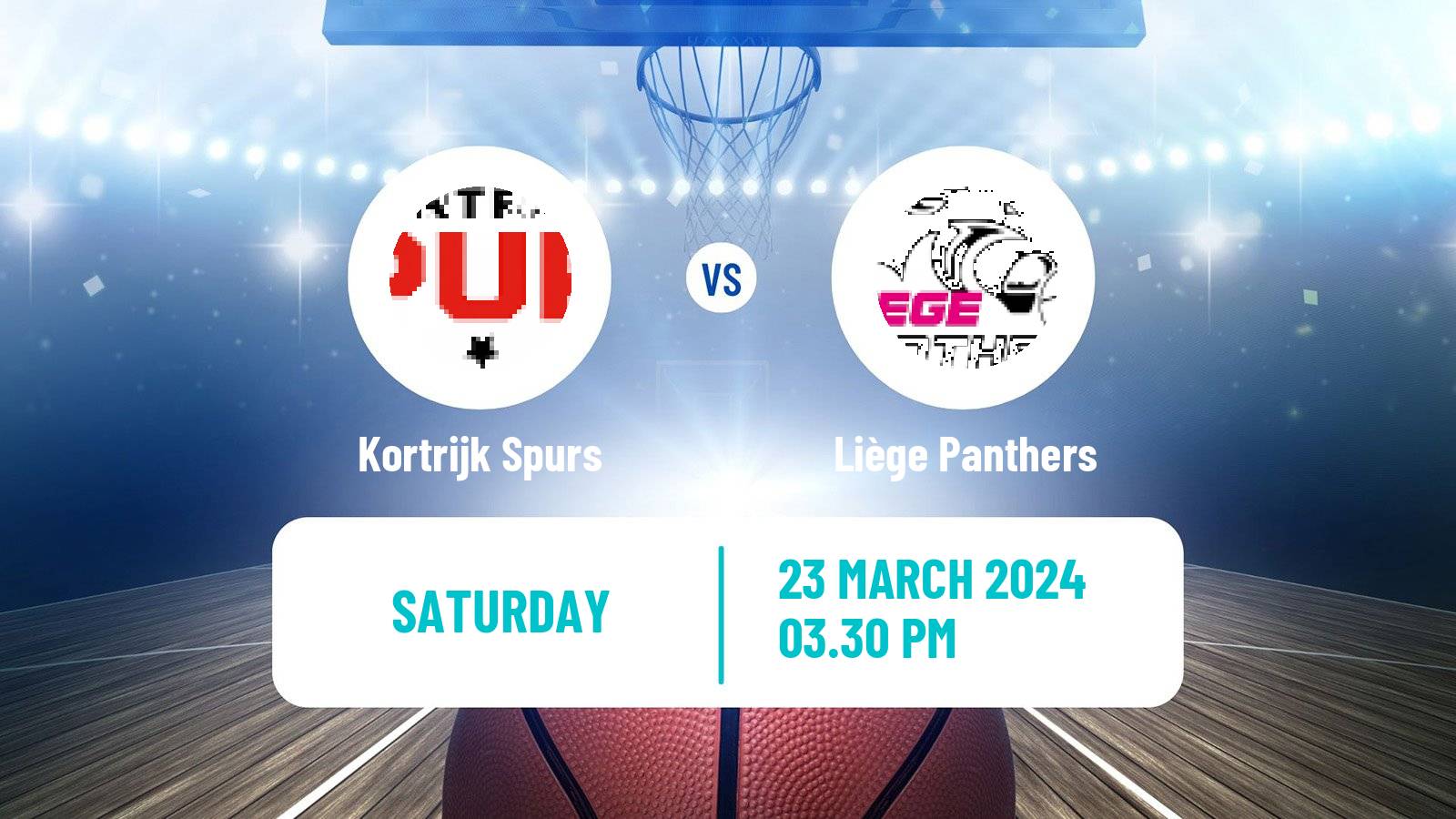 Basketball Belgian Top Division Basketball Women Kortrijk Spurs - Liège Panthers