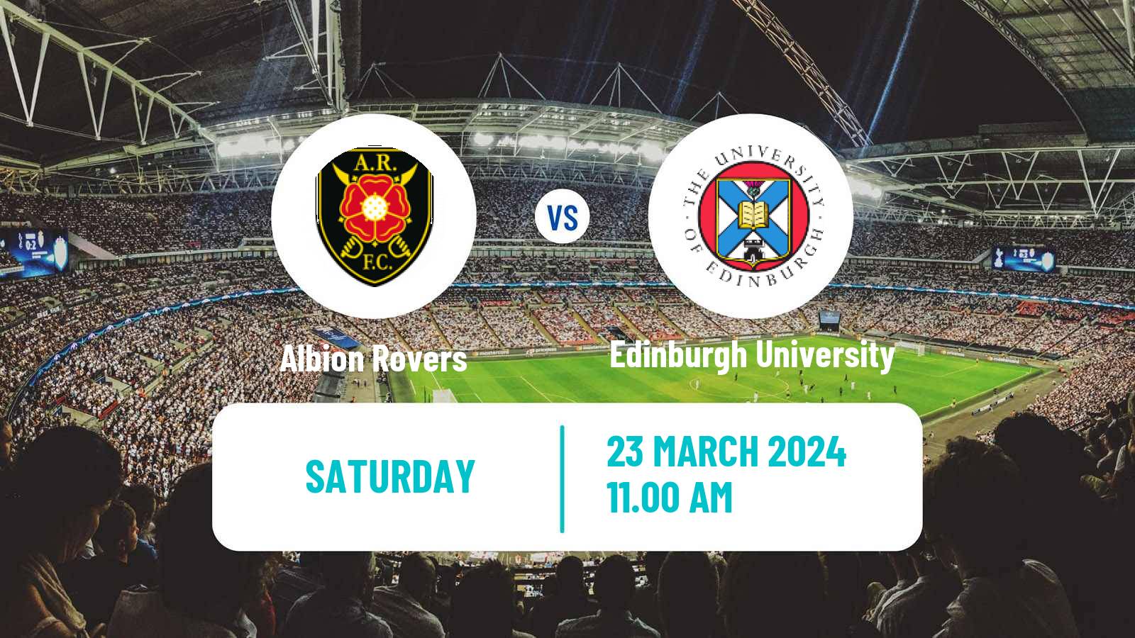 Soccer Scottish Lowland League Albion Rovers - Edinburgh University