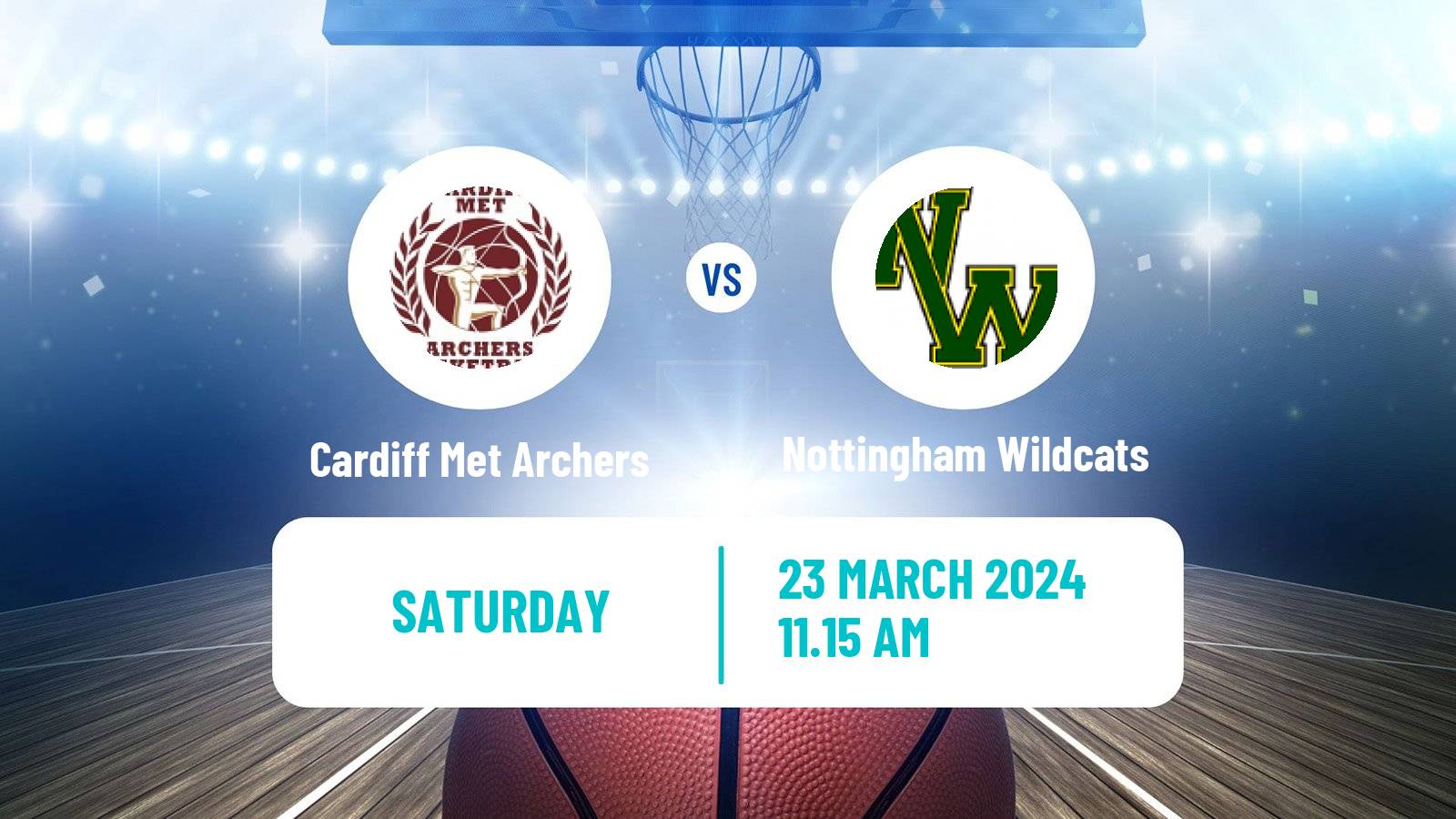 Basketball British WBBL Cardiff Met Archers - Nottingham Wildcats
