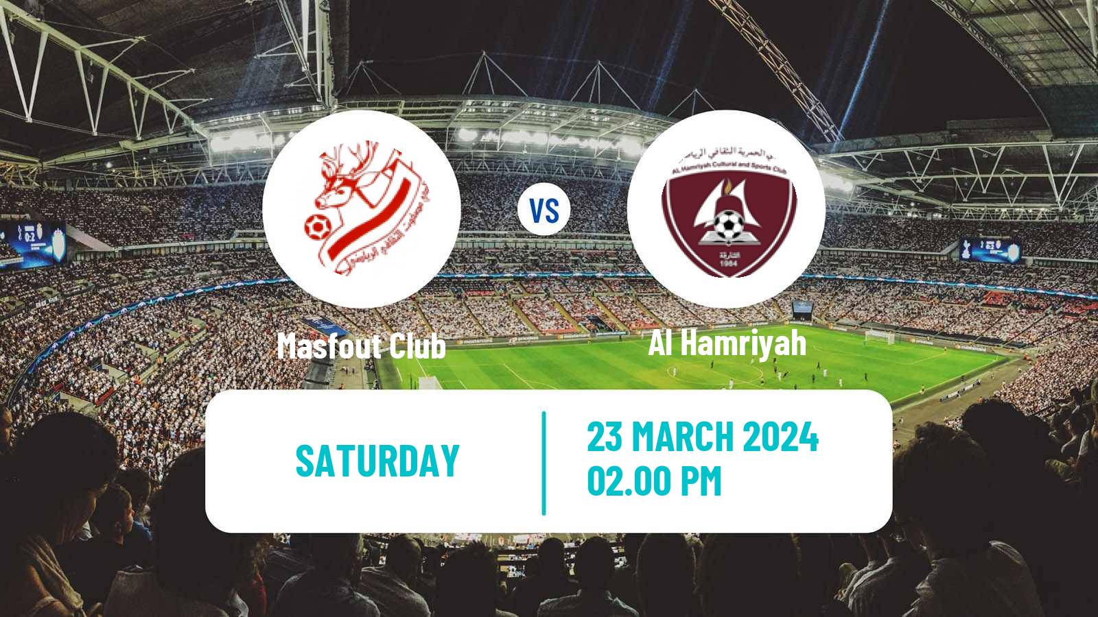 Soccer UAE Division 1 Masfout - Al Hamriyah