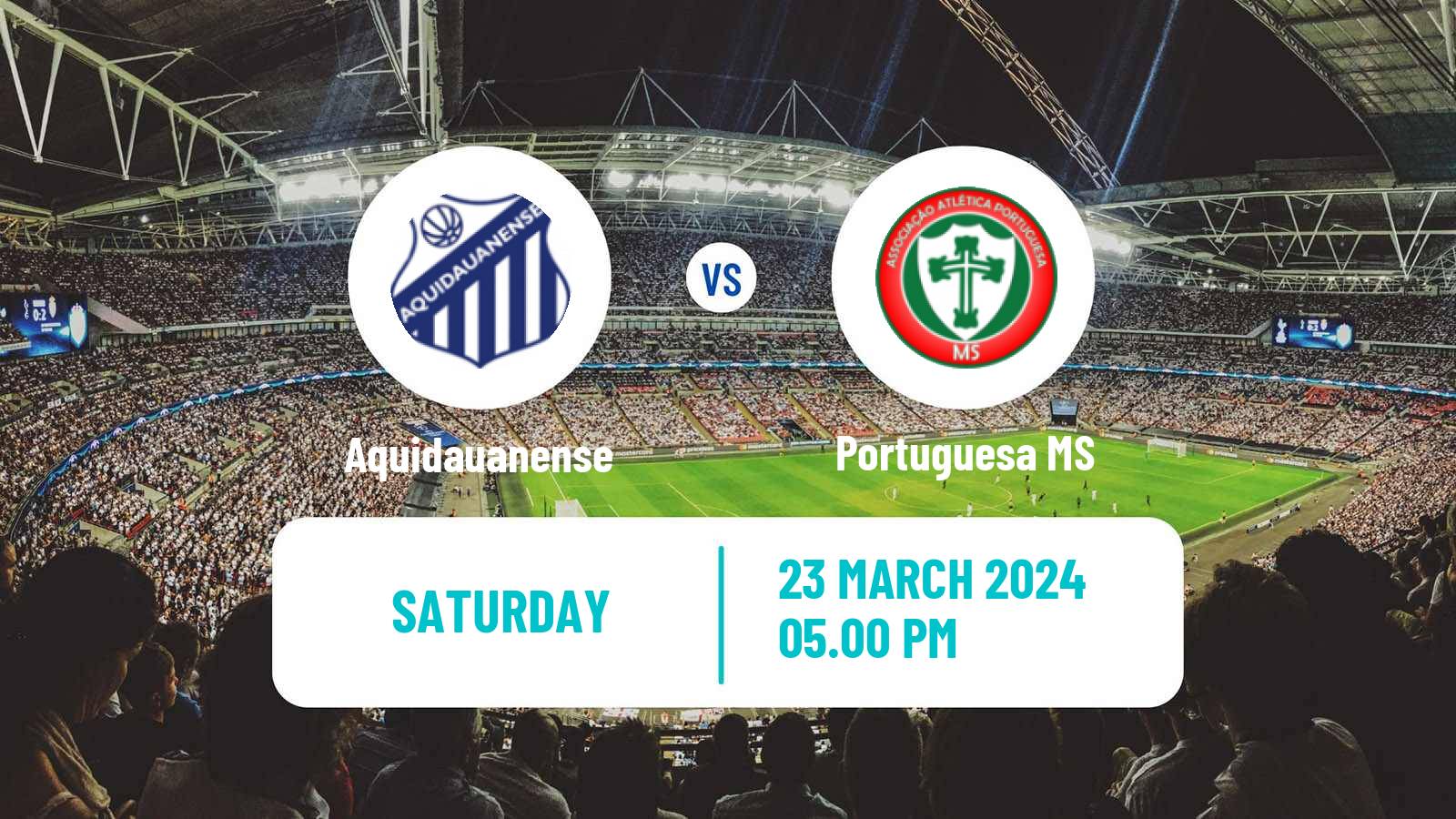 Soccer Brazilian Campeonato Sul-Matogrossense Aquidauanense - Portuguesa MS
