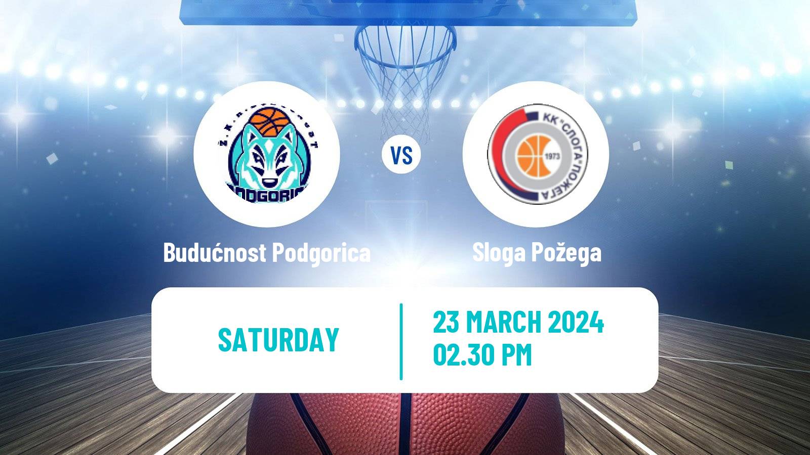 Basketball WABA League Budućnost Podgorica - Sloga Požega