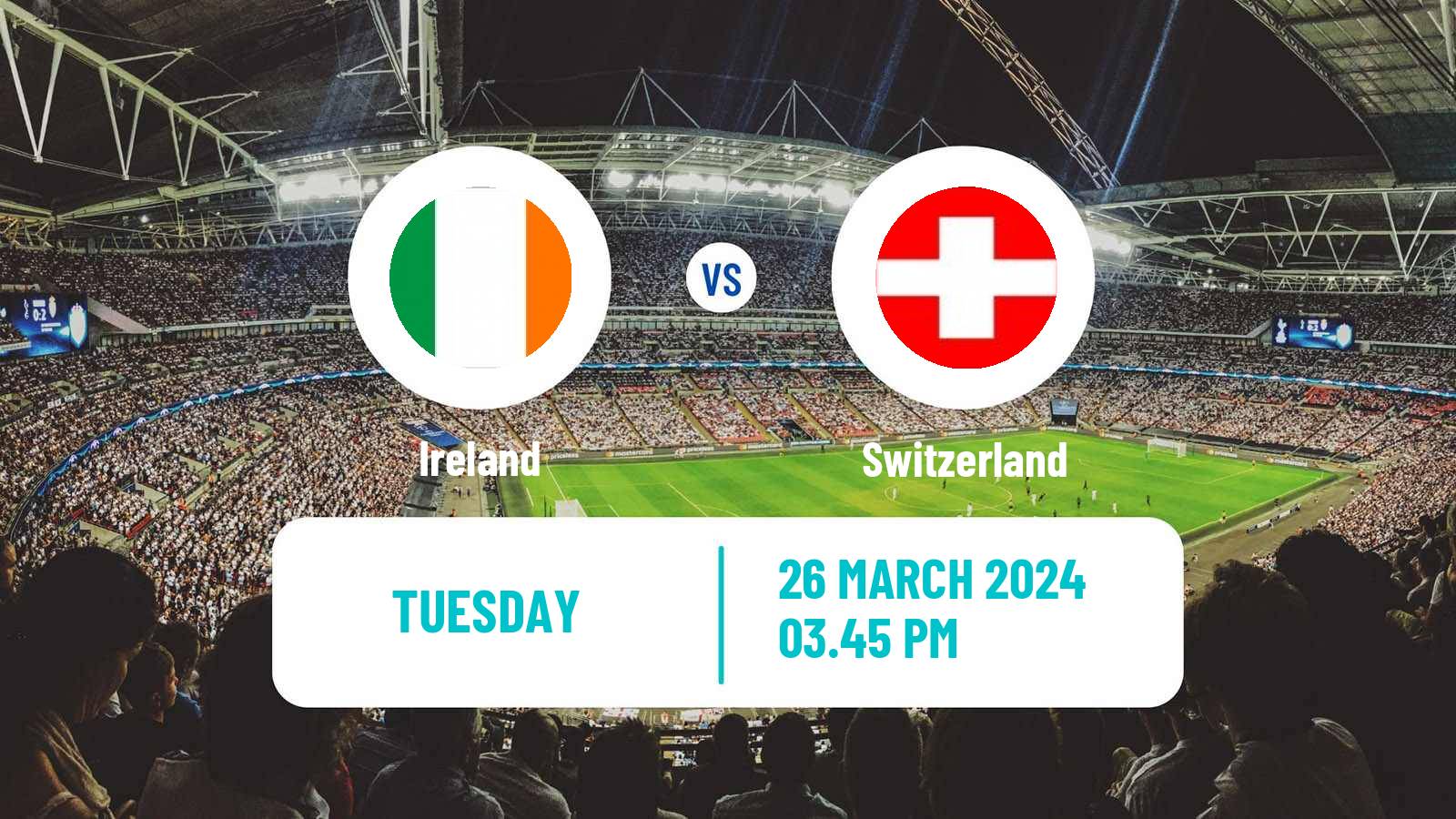 Soccer Friendly Ireland - Switzerland