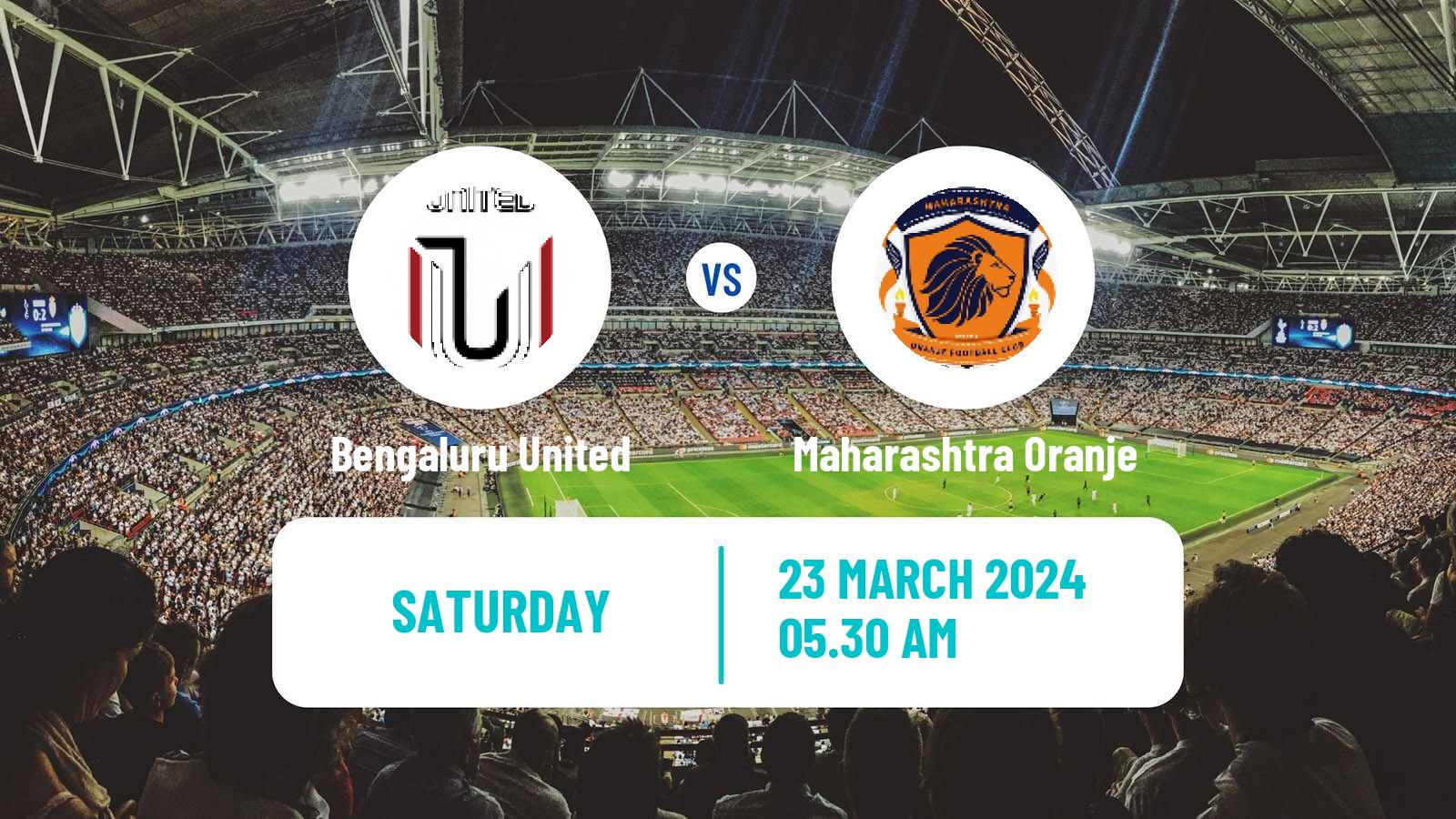 Soccer Indian I-League 2 Bengaluru United - Maharashtra Oranje