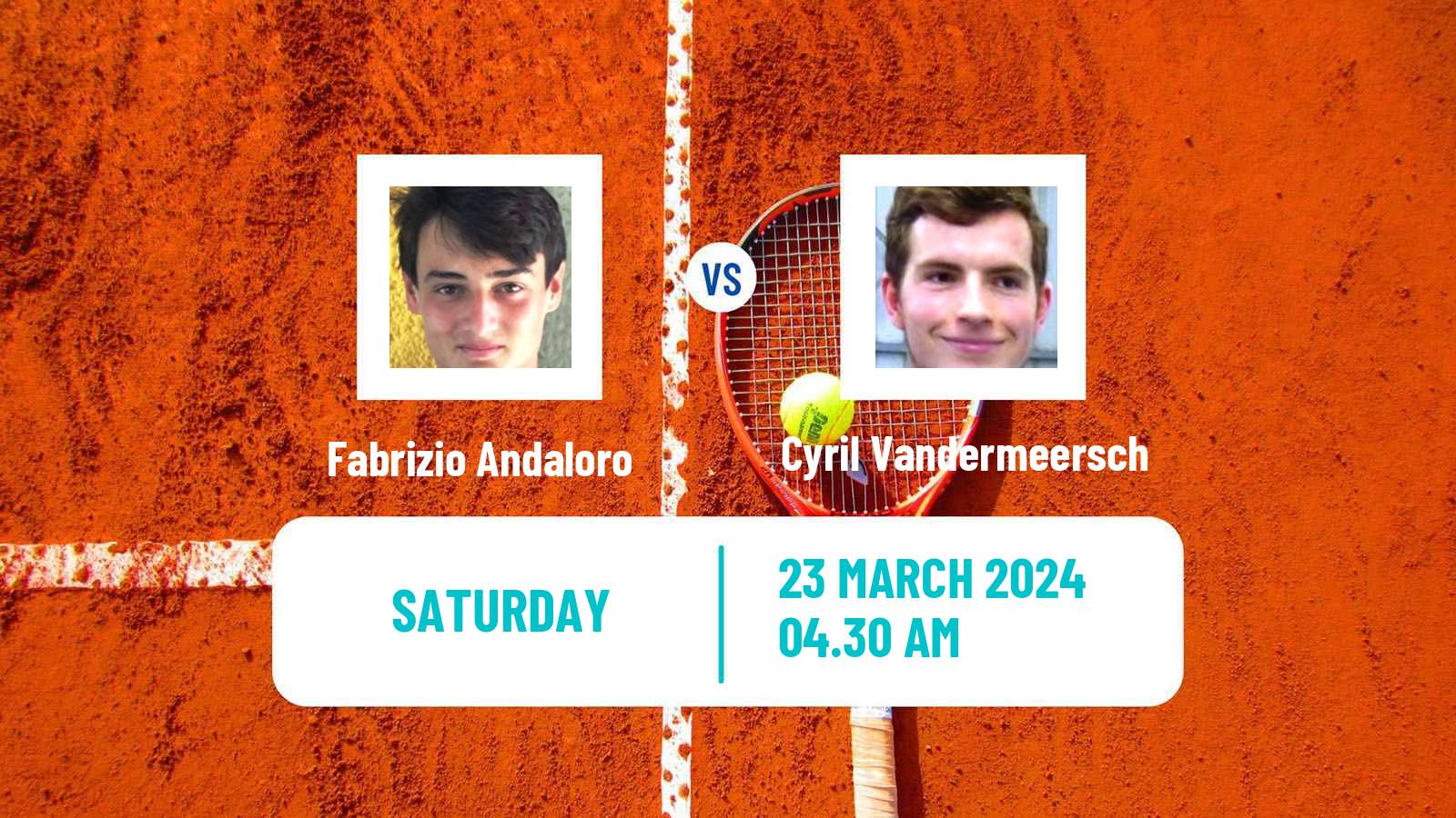 Tennis ITF M15 Monastir 12 Men Fabrizio Andaloro - Cyril Vandermeersch