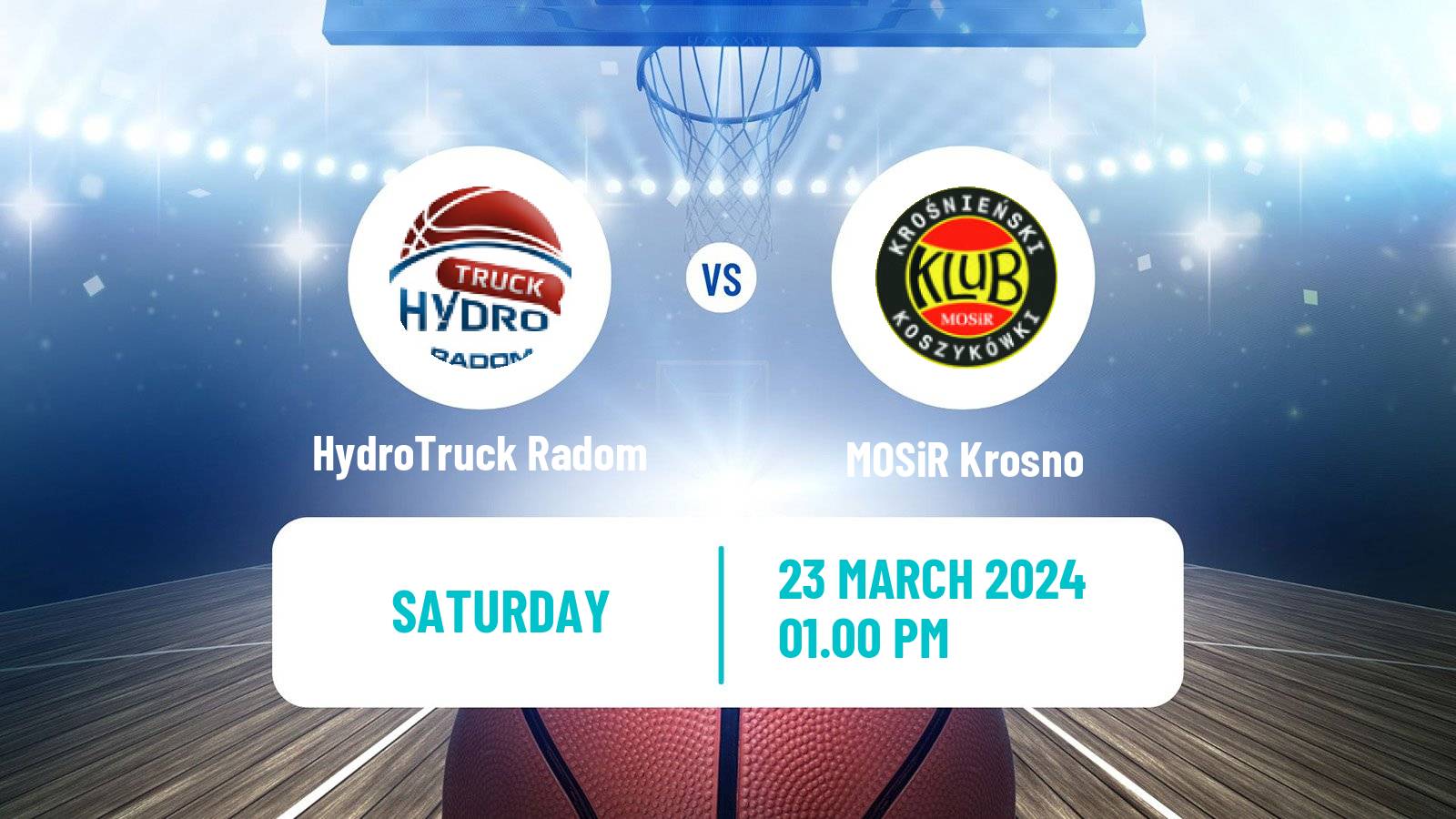 Basketball Polish 1 Liga Basketball HydroTruck Radom - MOSiR Krosno