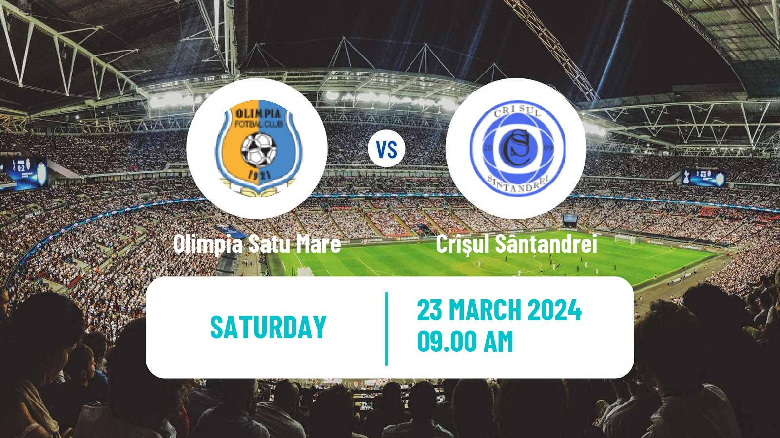 Soccer Romanian Liga 3 - Seria 10 Olimpia Satu Mare - Crişul Sântandrei