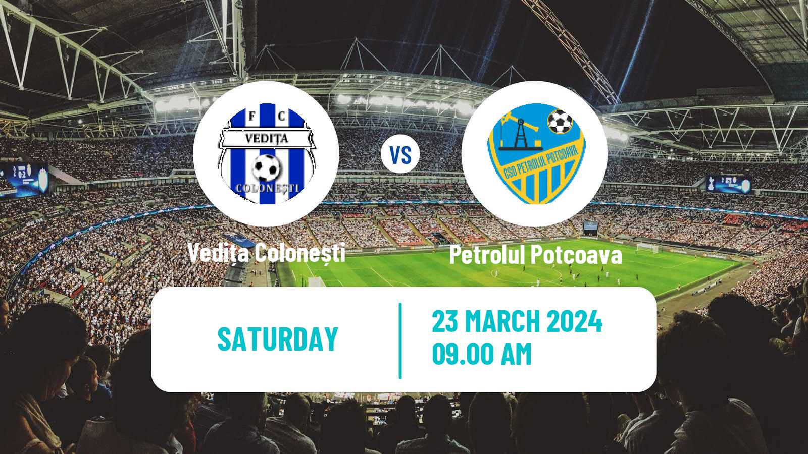Soccer Romanian Liga 3 - Seria 6 Vedița Colonești - Petrolul Potcoava