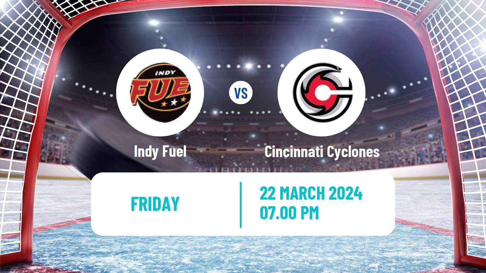 Hockey ECHL Indy Fuel - Cincinnati Cyclones