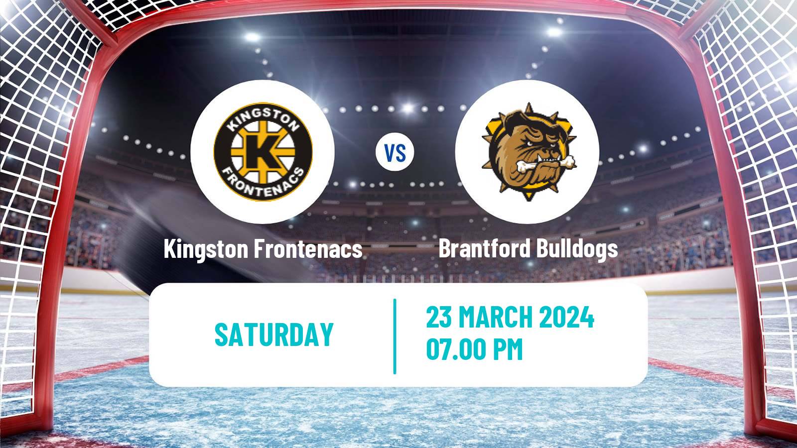 Hockey OHL Kingston Frontenacs - Brantford Bulldogs