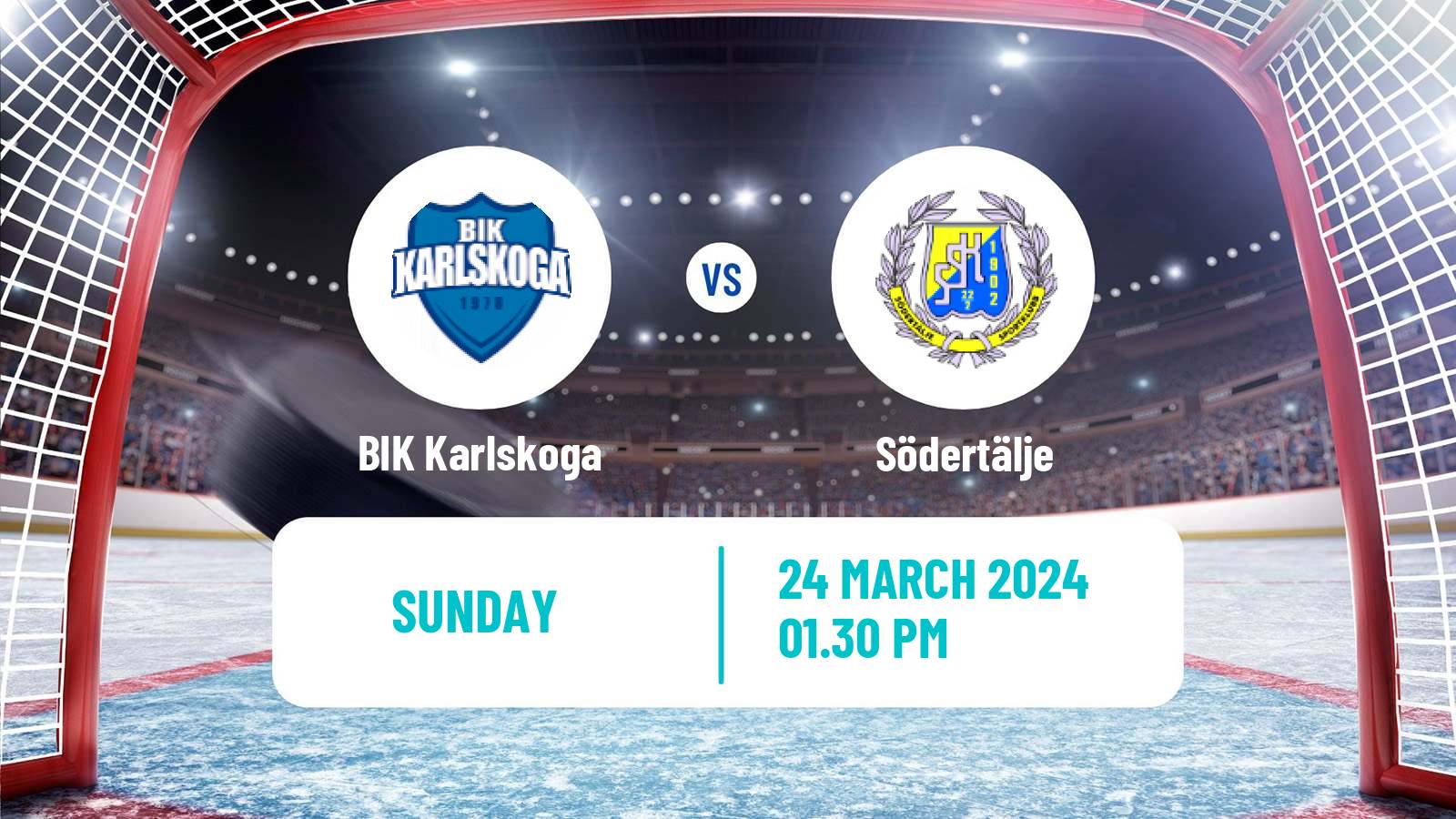 Hockey Swedish Hockey Allsvenskan BIK Karlskoga - Södertälje