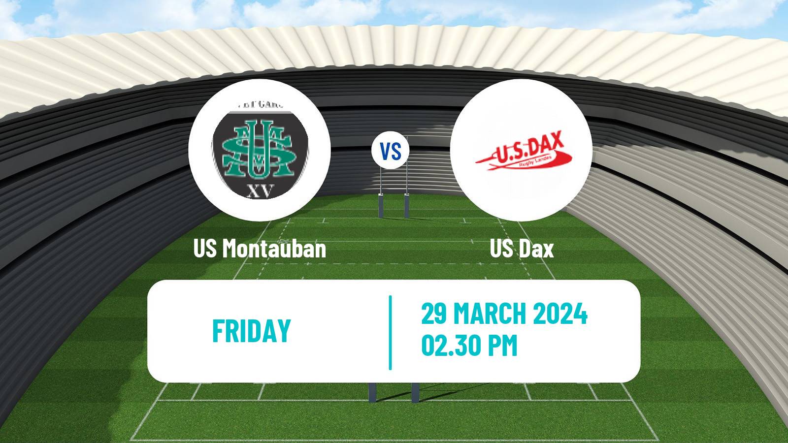 Rugby union French Pro D2 Montauban - US Dax