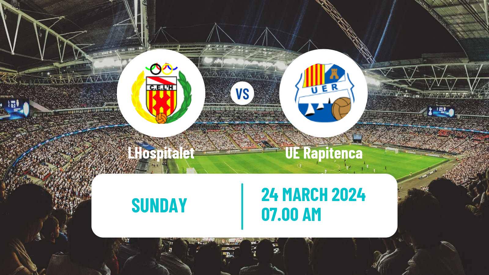 Soccer Spanish Tercera RFEF - Group 5 LHospitalet - Rapitenca