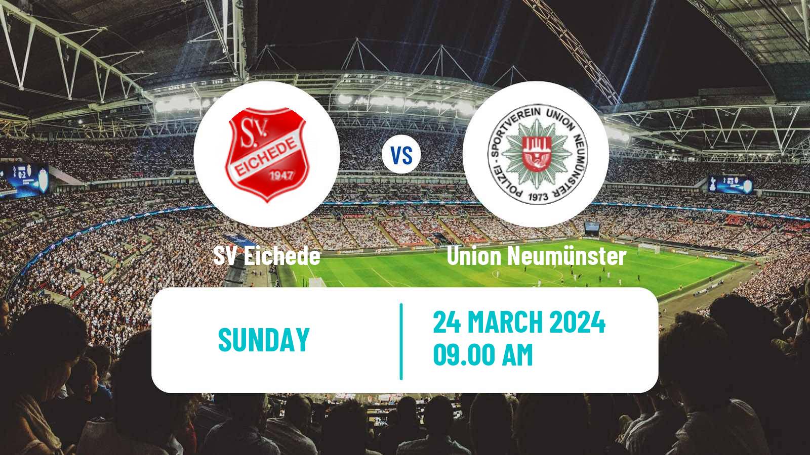 Soccer German Oberliga Schleswig-Holstein Eichede - Union Neumünster