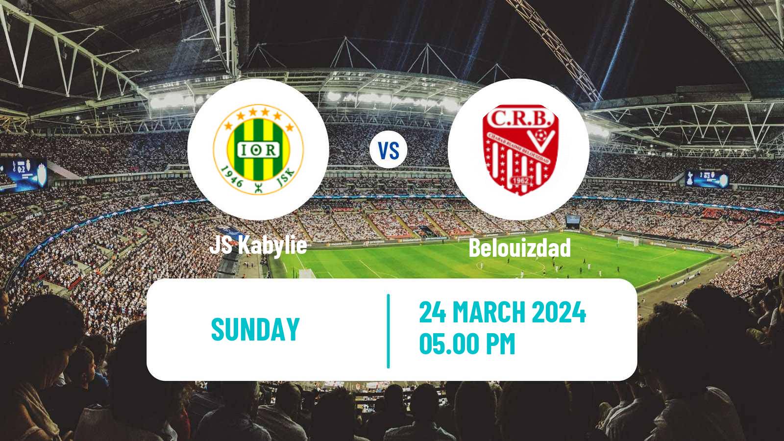 Soccer Algerian Ligue 1 Kabylie - Belouizdad