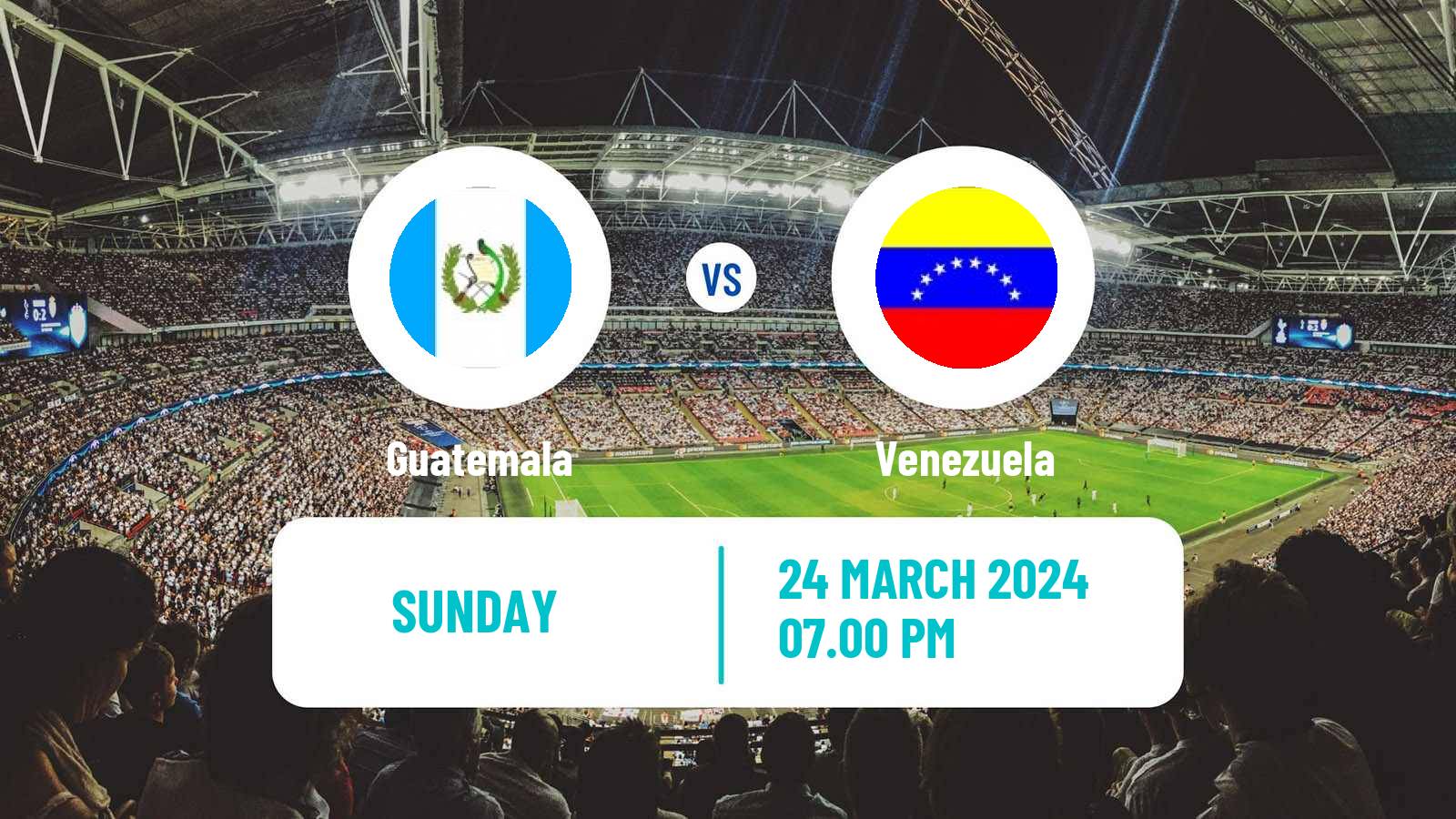 Soccer Friendly Guatemala - Venezuela