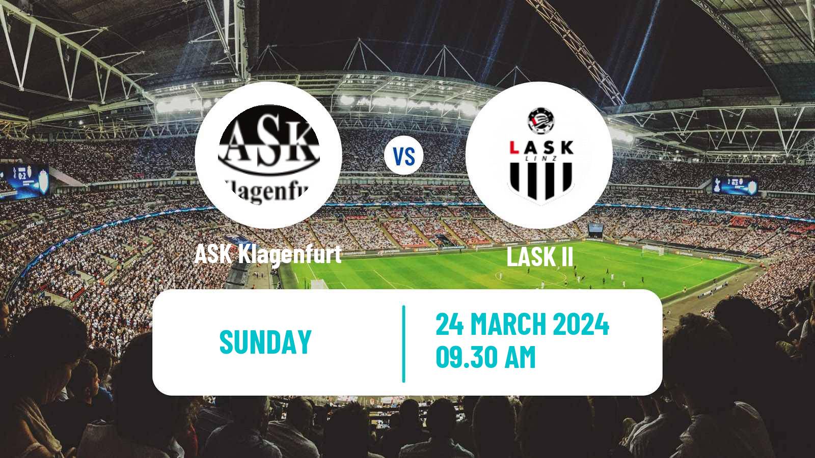 Soccer Austrian Regionalliga Central ASK Klagenfurt - LASK II
