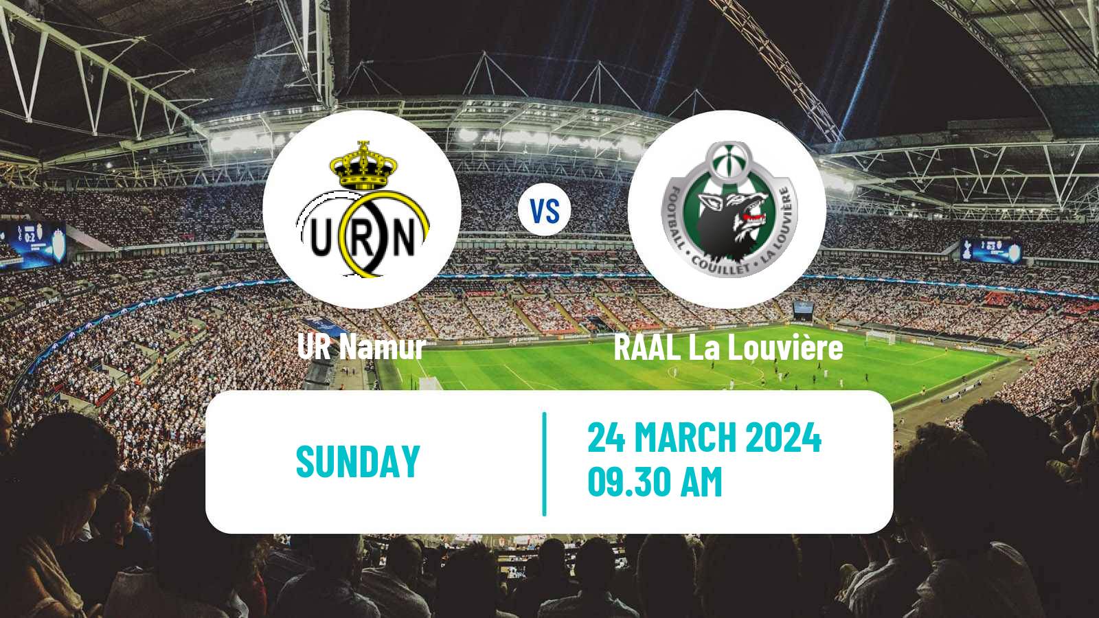 Soccer Belgian National Division 1 Namur - RAAL La Louvière