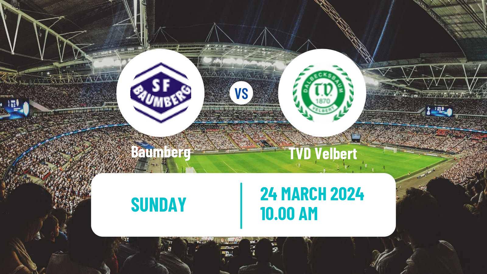 Soccer German Oberliga Niederrhein Baumberg - TVD Velbert