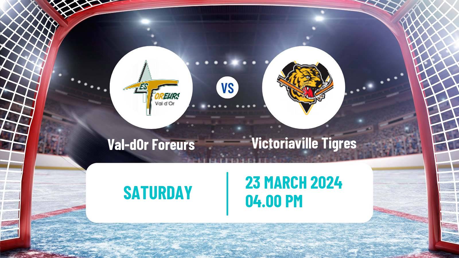 Hockey QMJHL Val-dOr Foreurs - Victoriaville Tigres