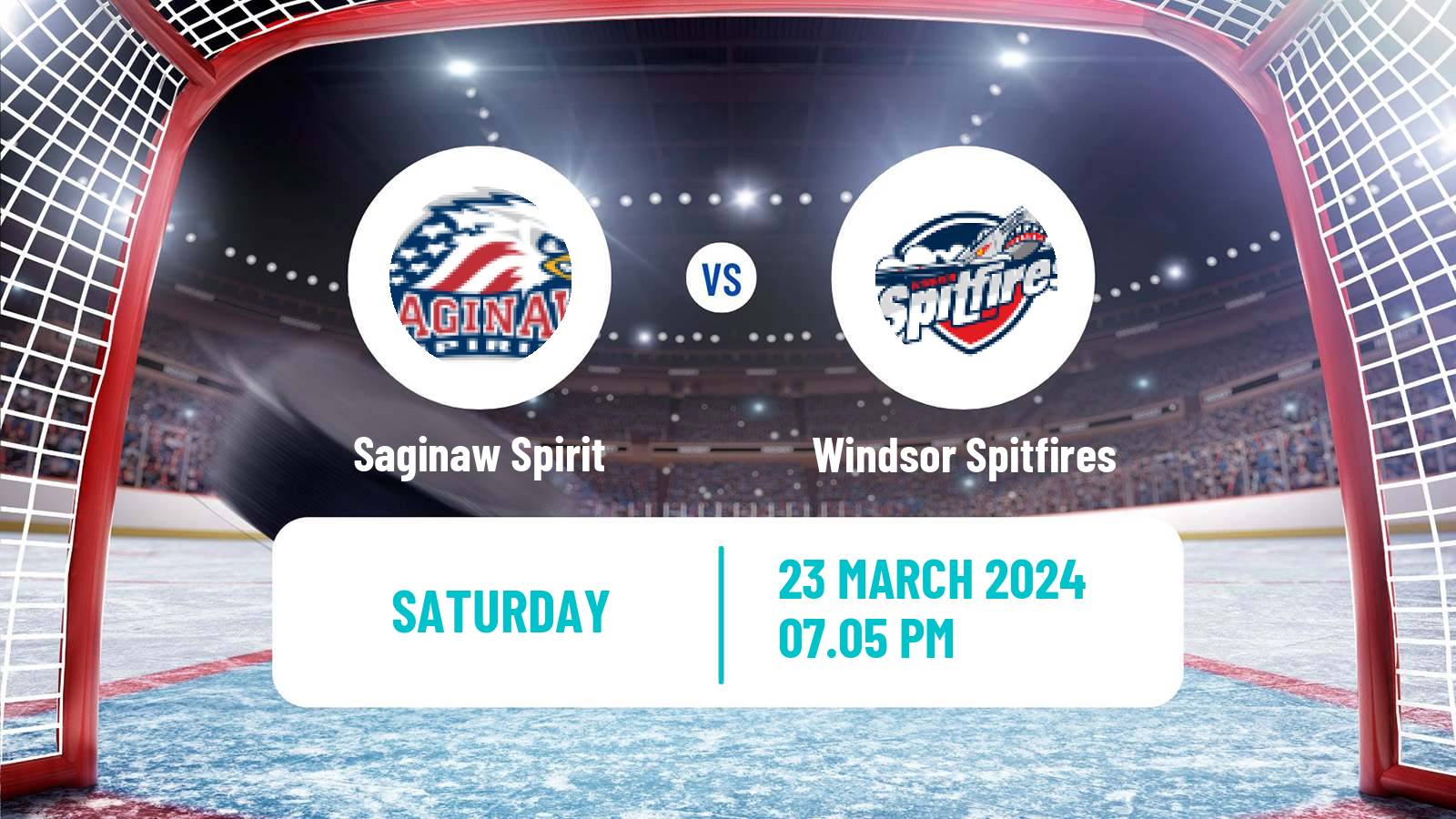 Hockey OHL Saginaw Spirit - Windsor Spitfires
