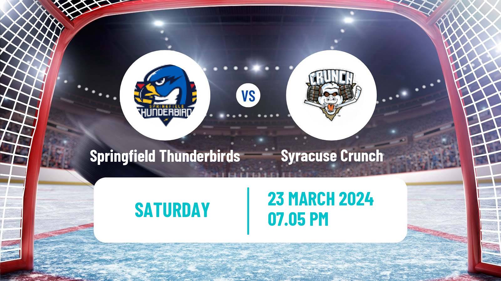 Hockey AHL Springfield Thunderbirds - Syracuse Crunch