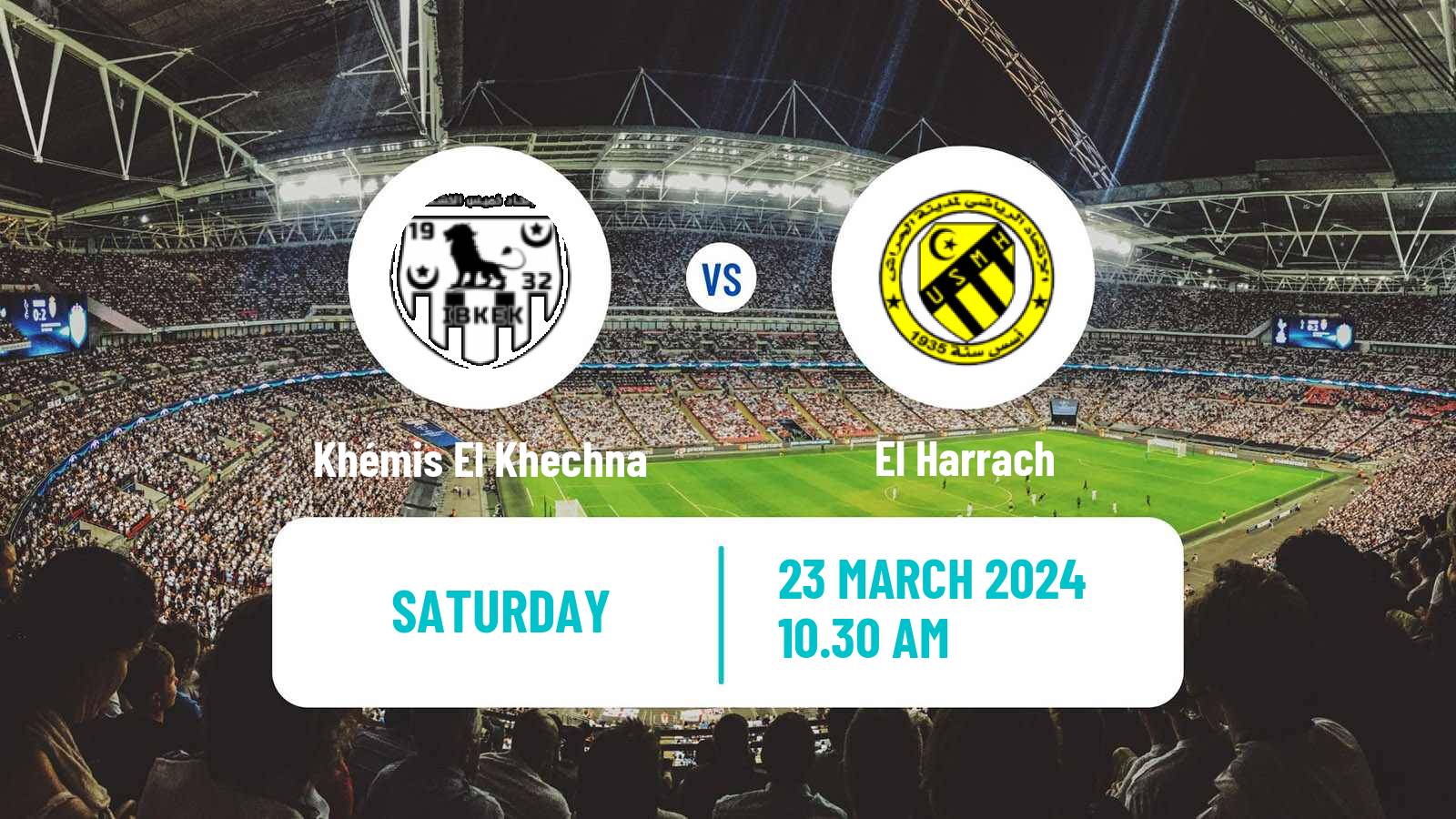 Soccer Algerian Ligue 2 Khémis El Khechna - El Harrach