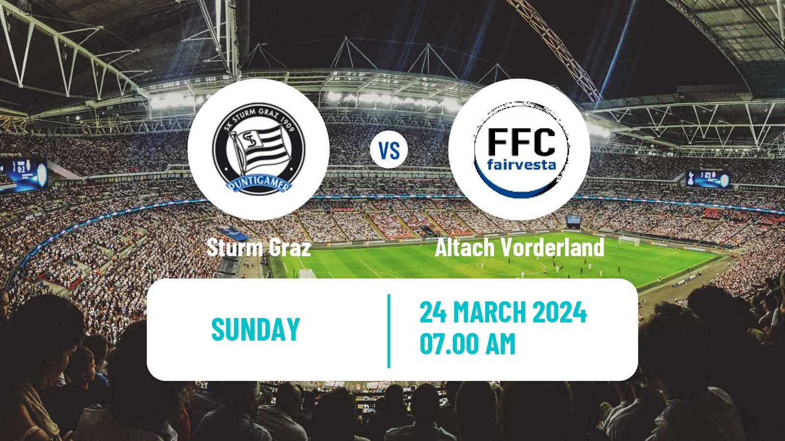 Soccer Austrian Bundesliga Women Sturm Graz - Altach Vorderland