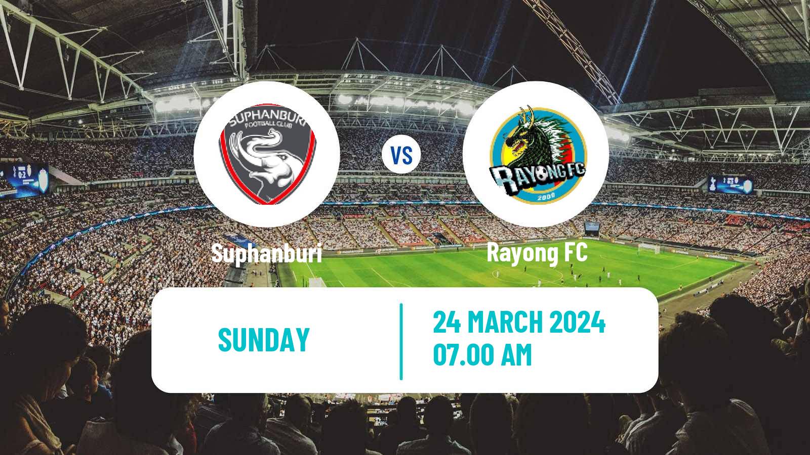 Soccer Thai League 2 Suphanburi - Rayong FC