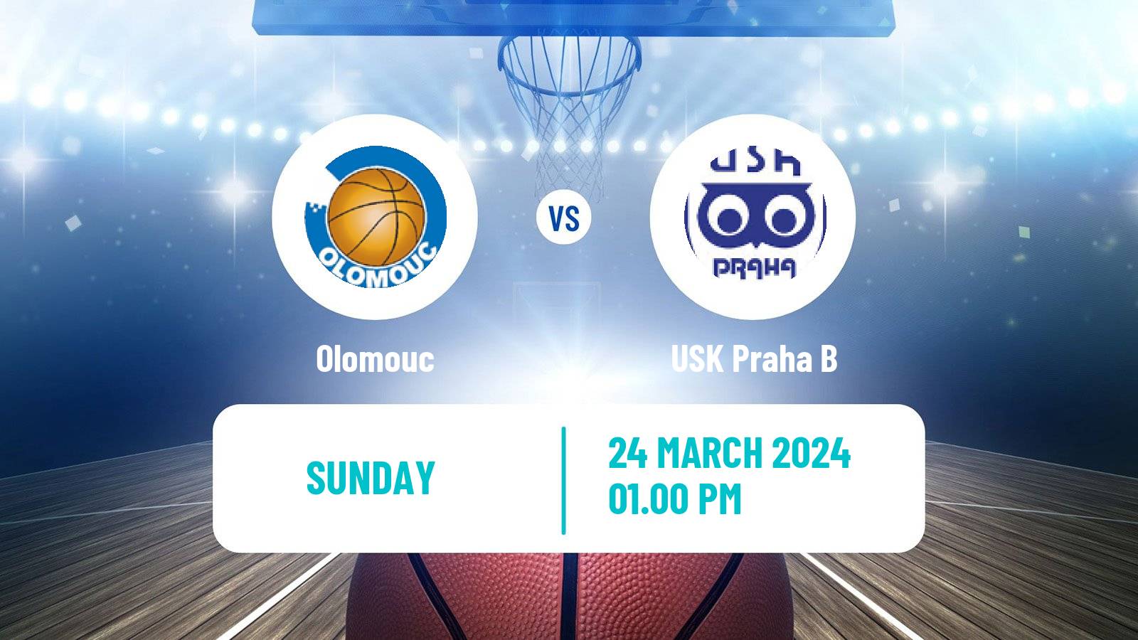 Basketball Czech 1 Liga Basketball Olomouc - USK Praha B