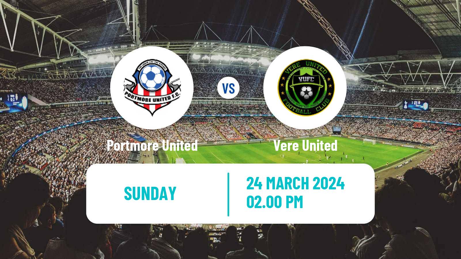 Soccer Jamaica National Premier League Portmore United - Vere United
