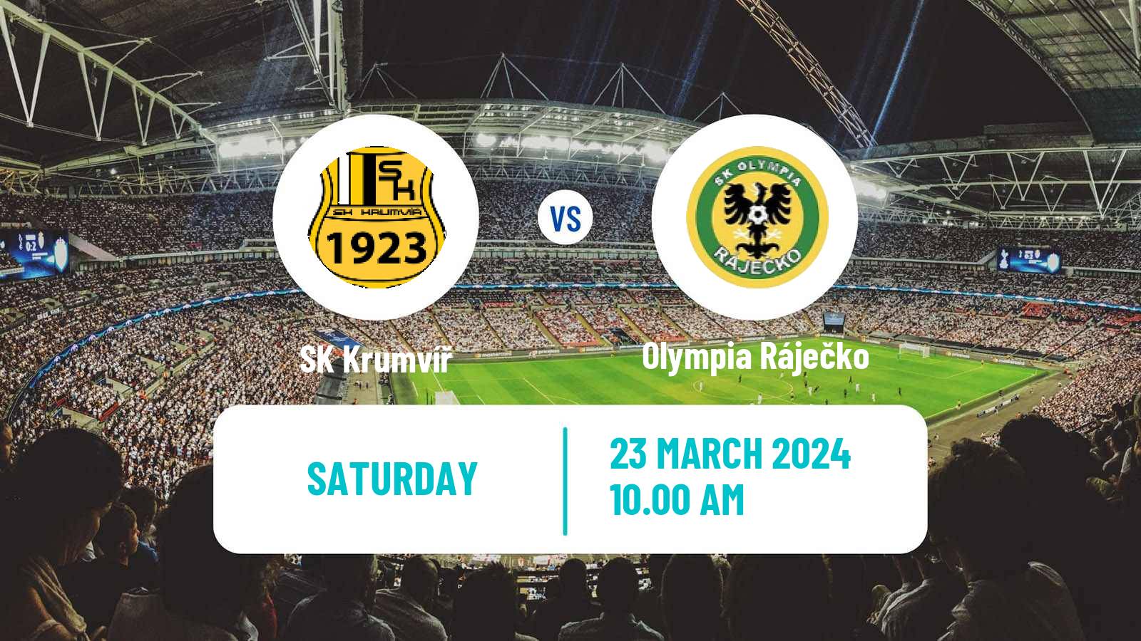 Soccer Czech Jihomoravsky KP Krumvíř - Olympia Ráječko