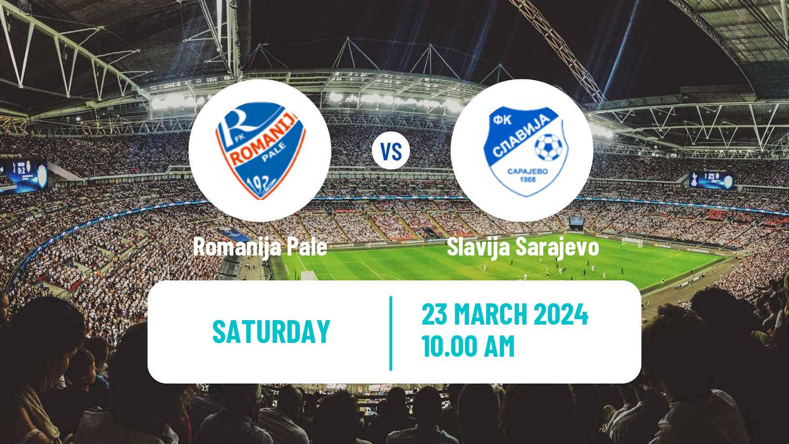 Soccer Bosnian Prva Liga RS Romanija Pale - Slavija Sarajevo