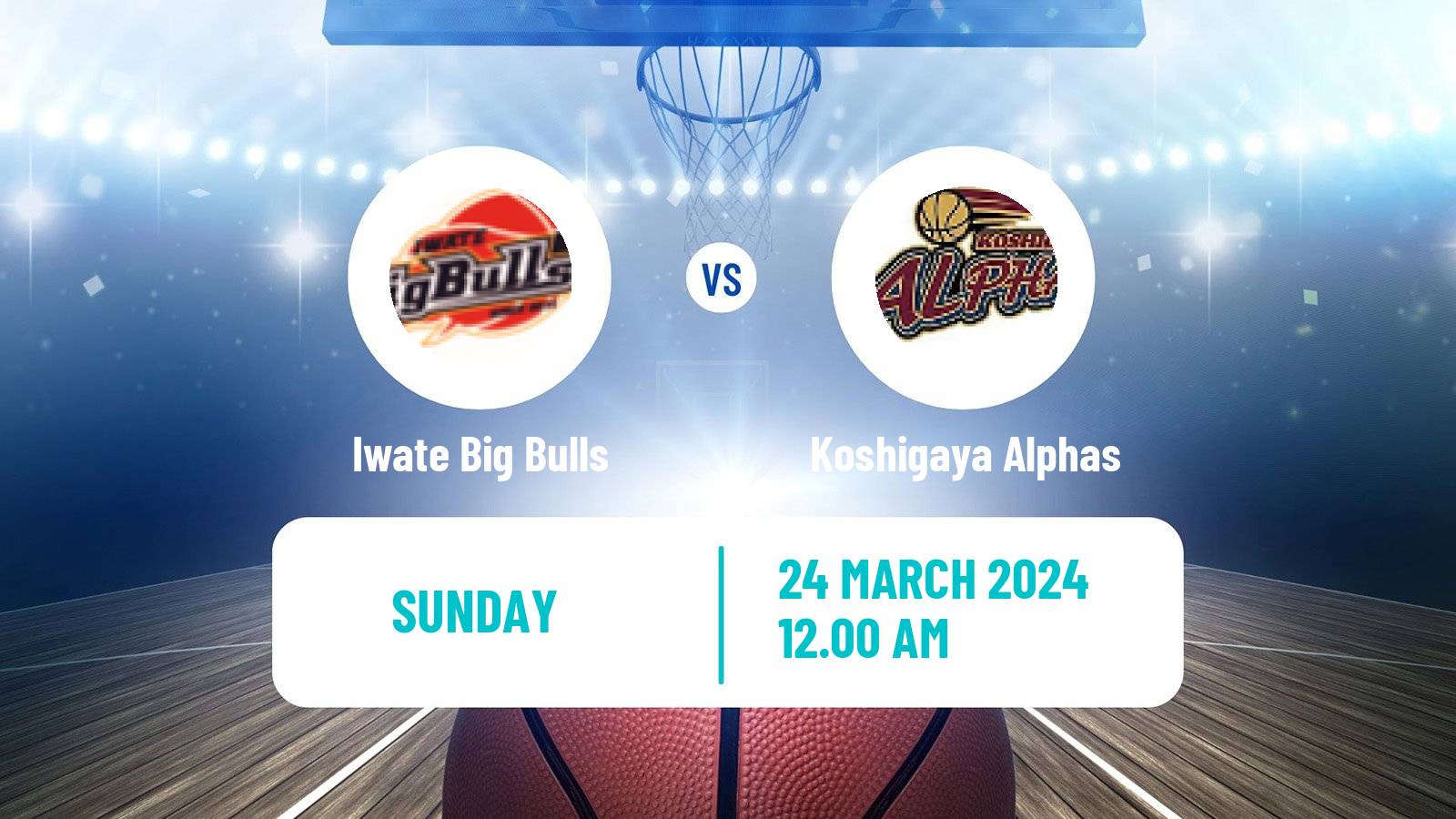 Basketball Japan B2 League Basketball Iwate Big Bulls - Koshigaya Alphas