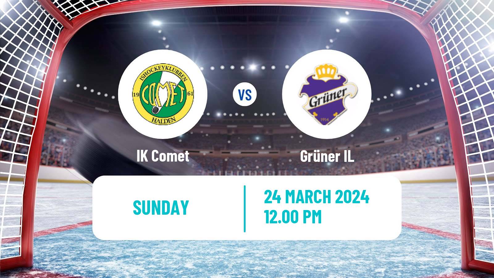 Hockey Norwegian Ligaen Hockey Comet - Grüner
