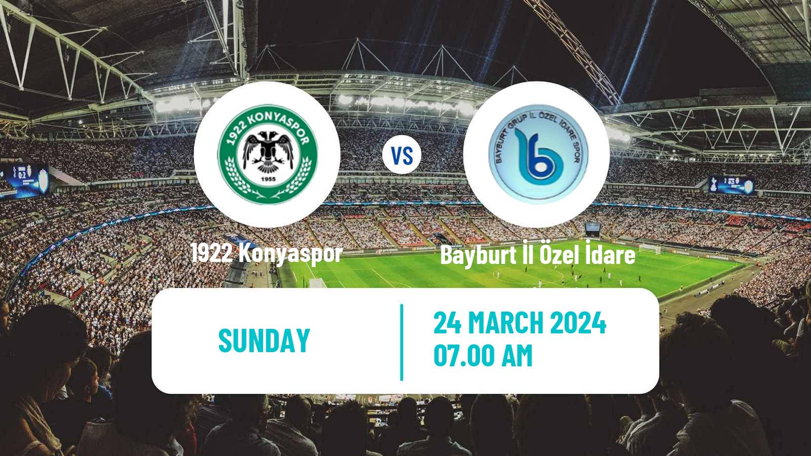 Soccer Turkish 3 Lig Group 3 1922 Konyaspor - Bayburt İl Özel İdare