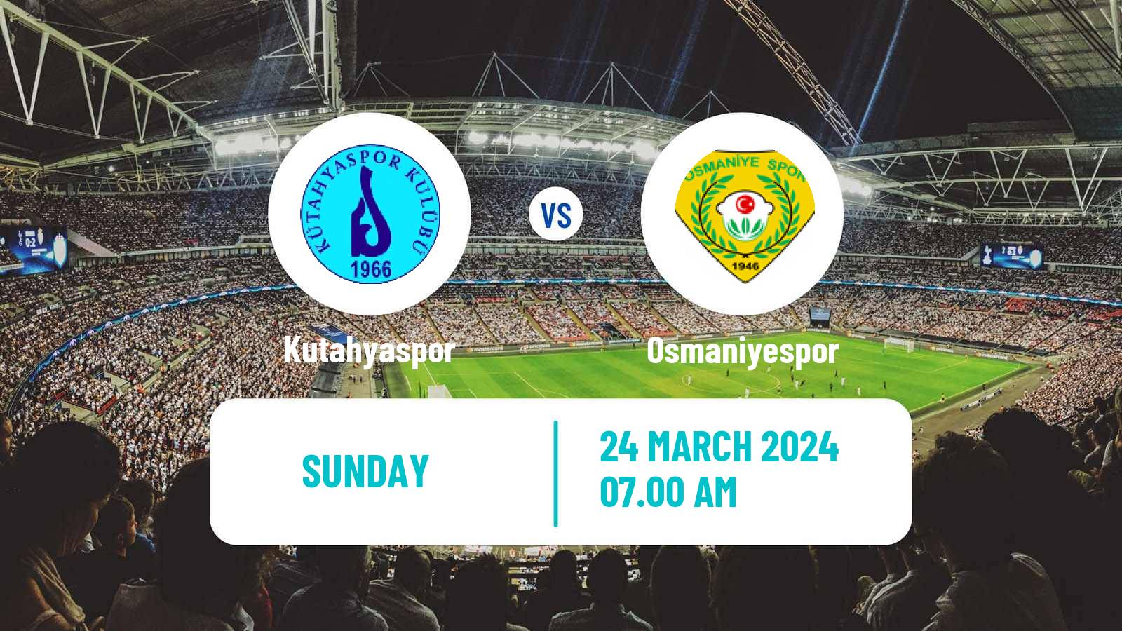 Soccer Turkish 3 Lig Group 3 Kutahyaspor - Osmaniyespor
