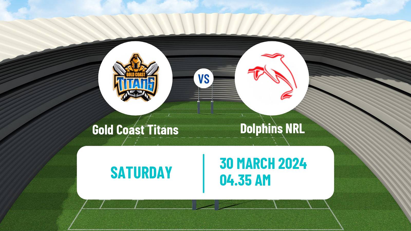 Rugby league Australian NRL Gold Coast Titans - Dolphins
