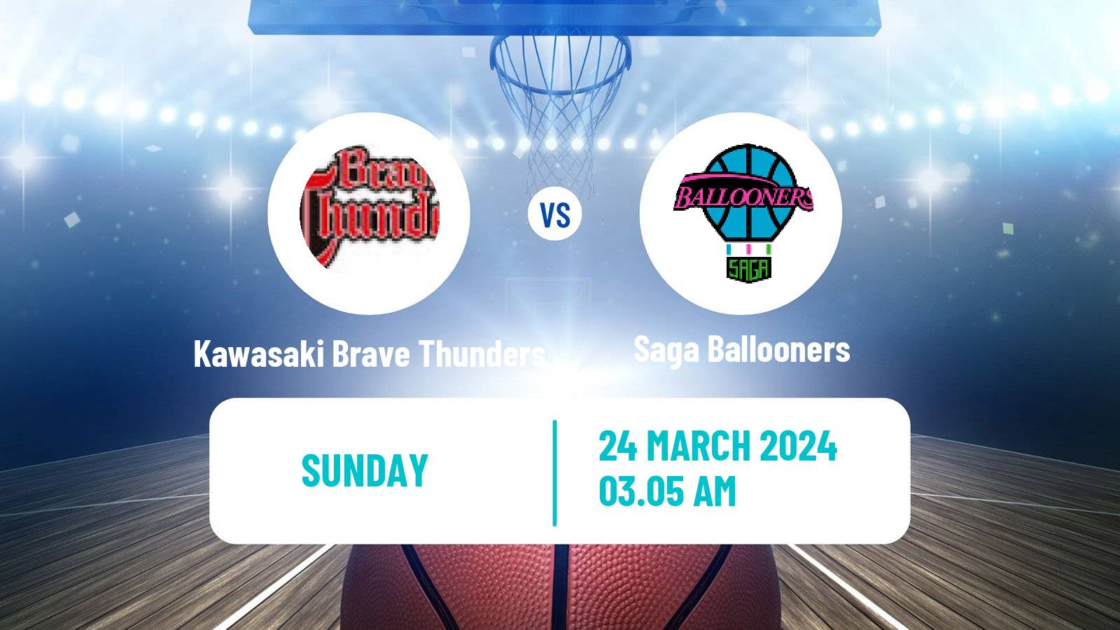 Basketball BJ League Kawasaki Brave Thunders - Saga Ballooners