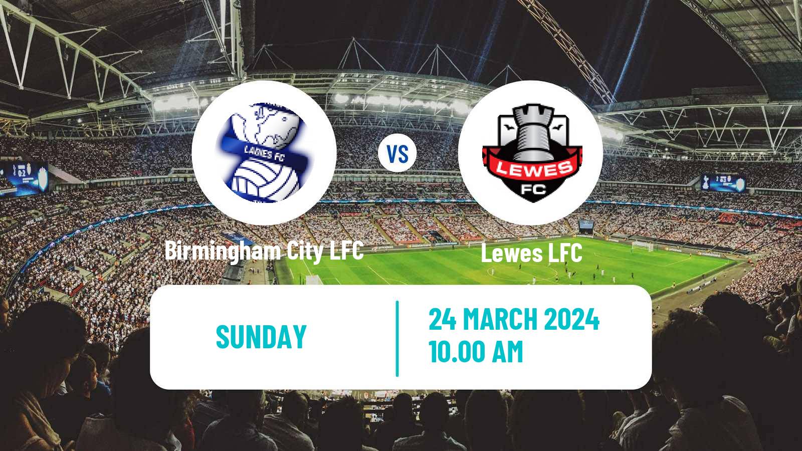 Soccer English Women Championship Birmingham City LFC - Lewes