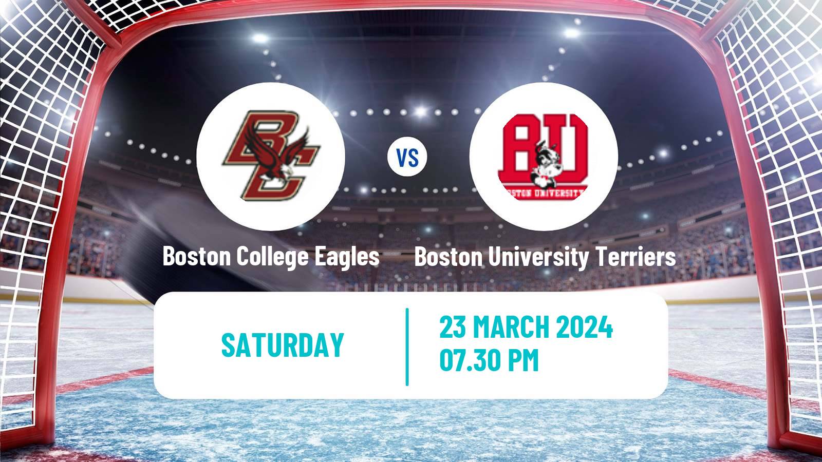 Hockey NCAA Hockey Boston College Eagles - Boston University Terriers