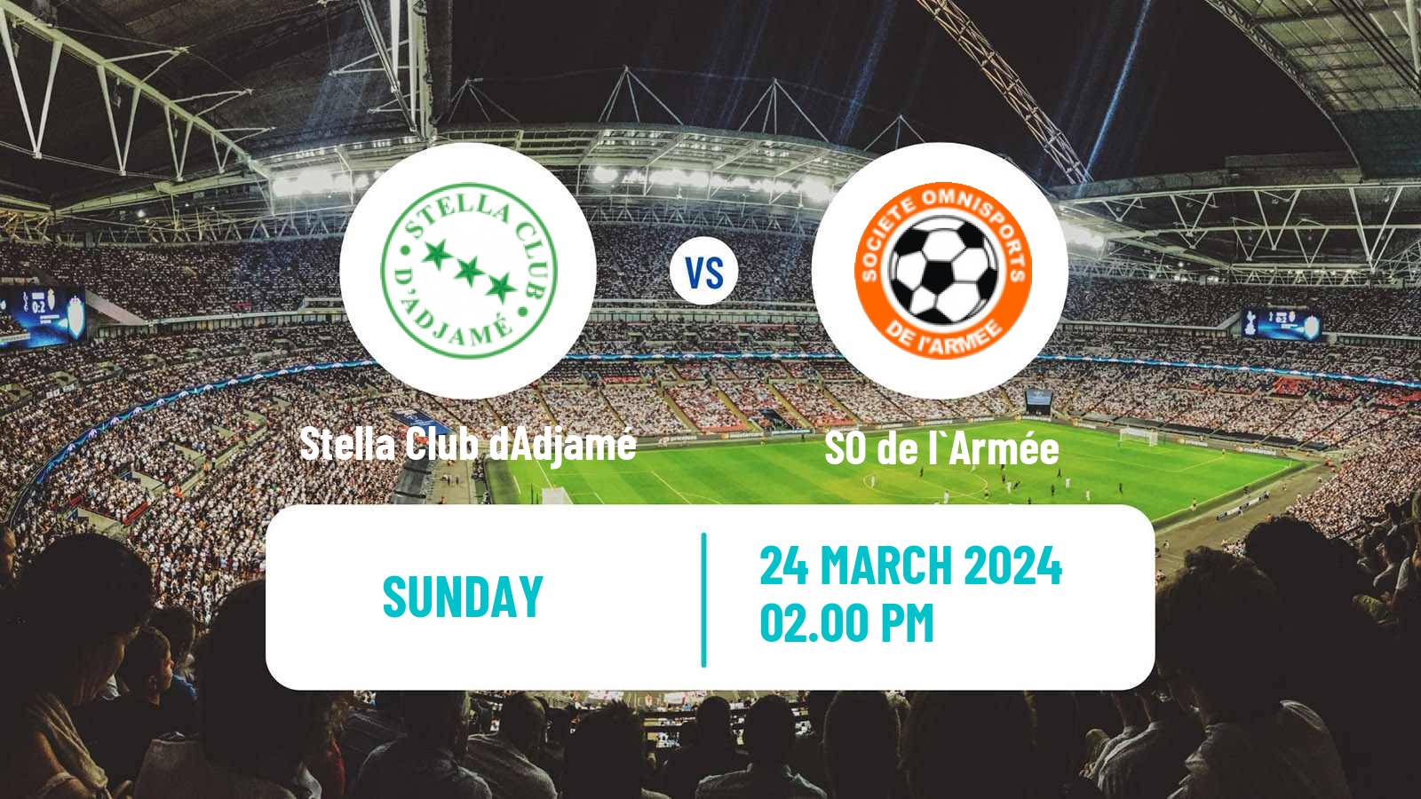 Soccer Cote d`Ivoire Ligue 1 Stella Club dAdjamé - SO de l`Armée