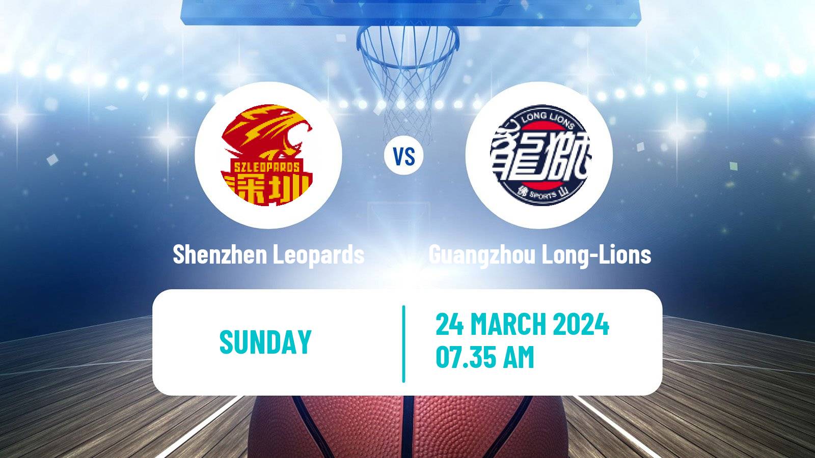 Basketball CBA Shenzhen Leopards - Guangzhou Long-Lions