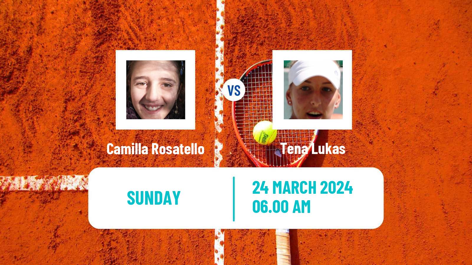 Tennis Antalya Challenger Women 2024 Camilla Rosatello - Tena Lukas
