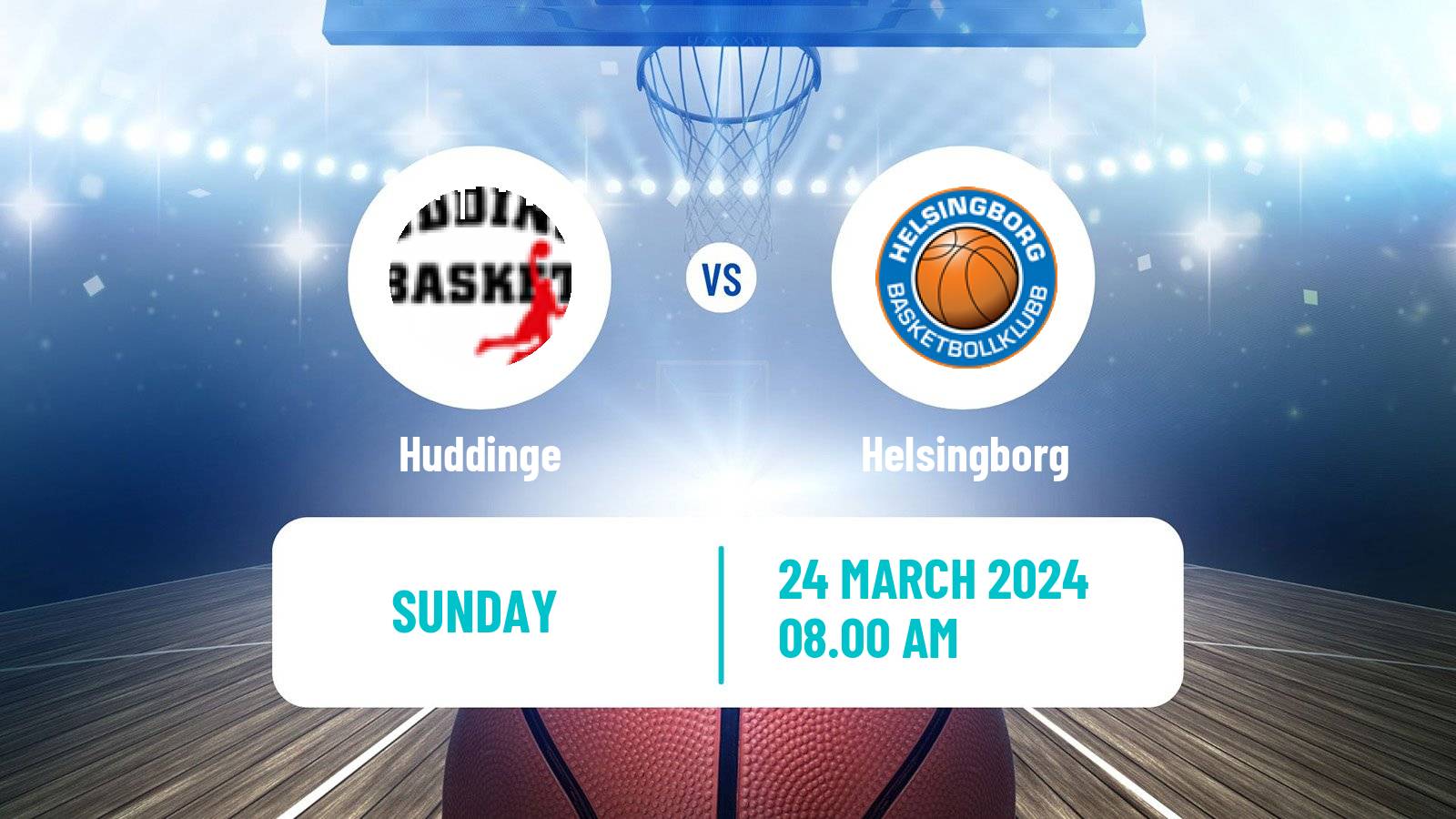 Basketball Swedish Superettan Basketball Huddinge - Helsingborg