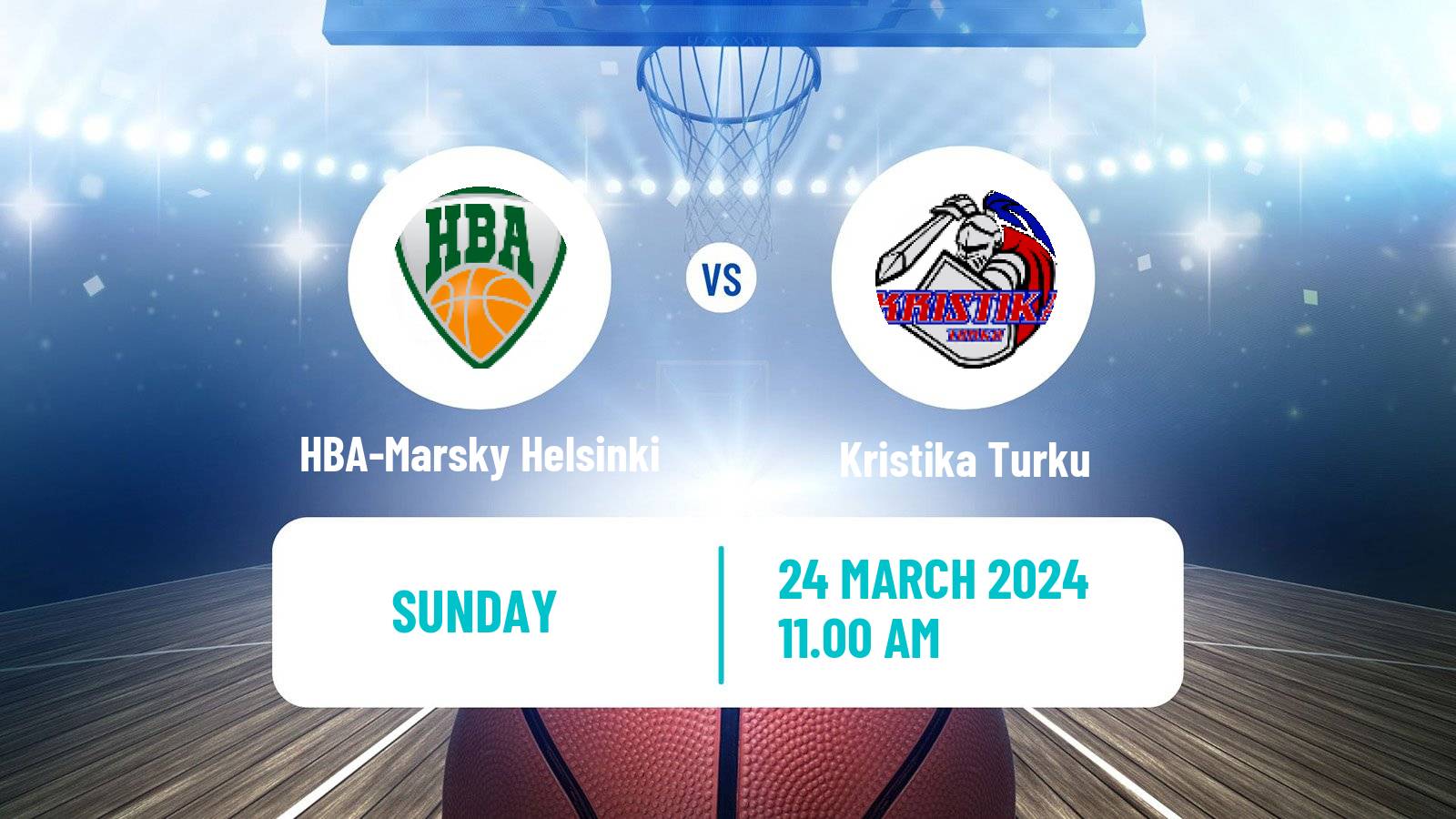 Basketball Finnish I Divisioona A Basketball HBA-Marsky Helsinki - Kristika Turku
