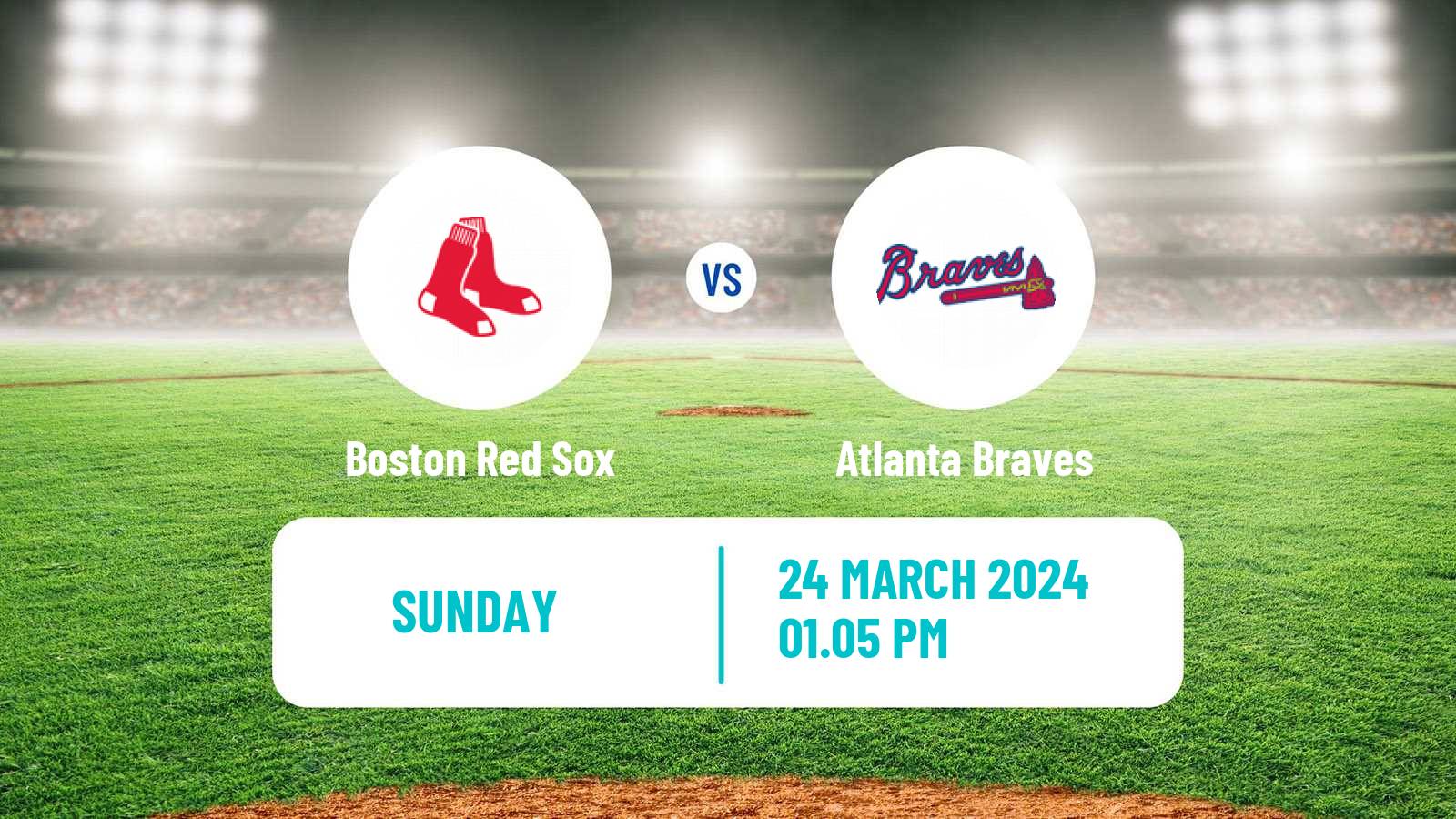 Baseball MLB Spring Training Boston Red Sox - Atlanta Braves