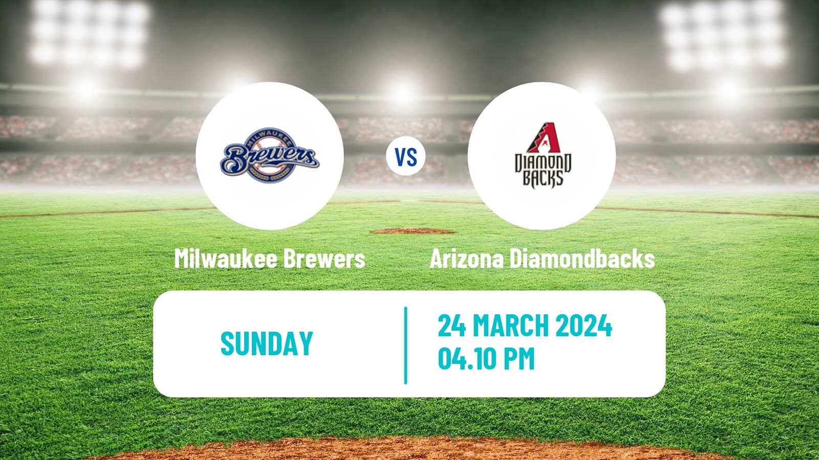 Baseball MLB Spring Training Milwaukee Brewers - Arizona Diamondbacks