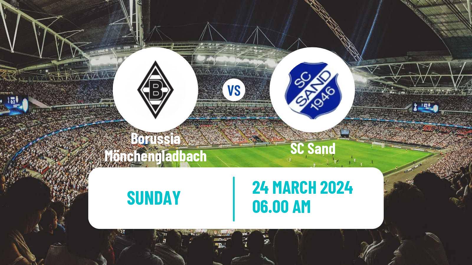 Soccer German 2 Bundesliga Women Borussia Mönchengladbach - Sand